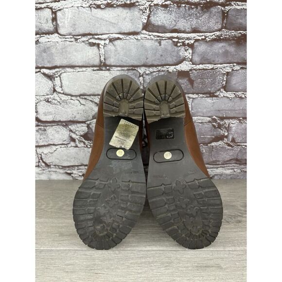 Sartore Paris Brown Leather Ankle Chelsea Vibram Heel Booties Women’s 38EU/7M US - Picture 6 of 16